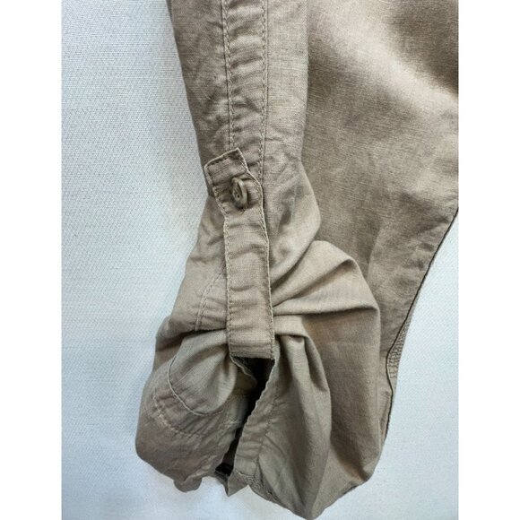 Gap Womens Chino Pants Size 12 Tan Relaxed Fit Style Pockets Casual - Picture 8 of 14